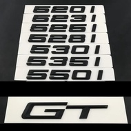 3D Abs Matte Black ABS Number Letters Word Car Trunk Badge Emblem Emblems for BMW 5 Series 520i 523i