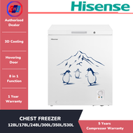 HISENSE CHEST FREEZER (FC128D4BWP 128L/FC186D4BWP 178L/FC256D4BWP 248L/FC326D4BWY 300L/FC428D4BWY 35