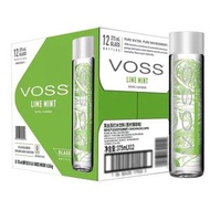 VOSS - 375ml*12 VOSS芙絲飲用天然梳打礦泉水整箱含氣挪威進口青檸薄荷味山姆超市代購