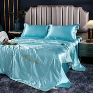 Summer Emulation Silk Comforter Duvet Insert Luxury Summer Cool Blanket Satin Bedding Quilt Queen Ki