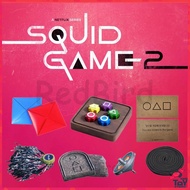 Korean Traditional Game Squid Game2 Prop Set Ddakji, Biseokchigi, Gong-gi, Jegi, Spinning Top Squid 