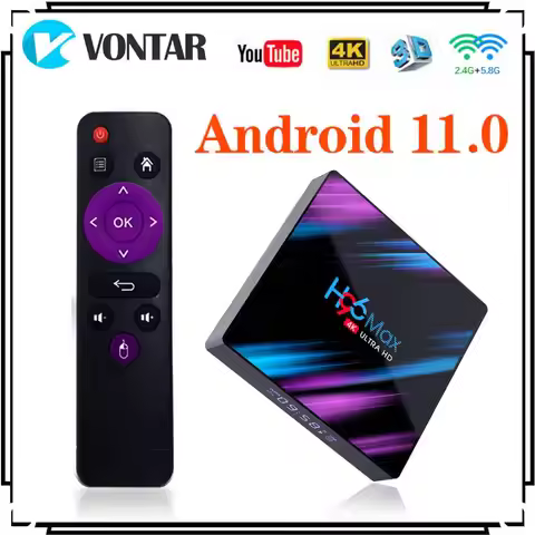 H96 MAX RK3318 Smart TV Box Android 11 4G 64GB Youtube Dual Wifi 4K Media player H96MAX TVBOX Androi