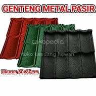 Genteng metal pasir 80 x 80 warna variasi