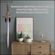 Zein Set of 2 Acrylic Swords and Axes Display Stand Wall Mount Vertical Rack Collectible Swords Orga