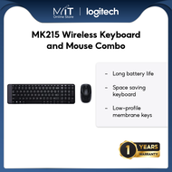 Logitech MK215 Wireless Keyboard and Mouse Combo for Windows 2.4 GHz Wireless