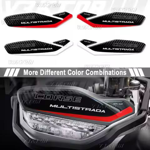 For Multistrada 1260 1200 950 1260s Enduro V2 3D Resin Handguard Stickers Motorcycle Hand Guard Shie