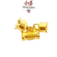 Wing Sing 5G 999 两世欢铃兰花999吊坠 Loket 5G Bunga Tube Emas 999 999 Tube Flower 5G Pendant