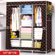 AW ตู้เสื้อผ้า 70/90/105/118CM ตู้เสื้อผ้ามัลติฟังก์ชั่น จุได้มาก มัลติฟังก์ชั่ ตู้เสื้อผ้าผ้า ราว