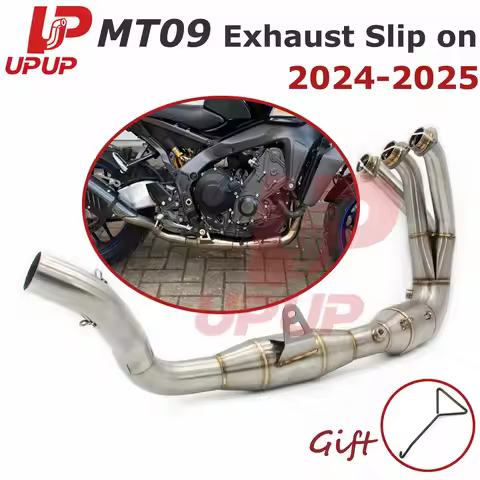 For YAMAHA YZF R9 MT09 FZ09 XSR900 Exhaust Motorcycle Front Pipe Stainless Steel Motocross Slip on F