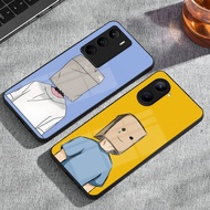 Realme c75 - C75x Glass Softcase Realme C53 - C51- C51s/ Realme C33 Shiny Case - Anti-Fungus Sublima