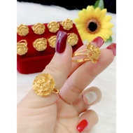 High quality 9999 gold plated women's ring