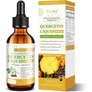 Quercetin with Bromelain Supplement-Quercetin 500mg, 4X Stronger Than Capsules & Pills, 5 in 1 Liqui