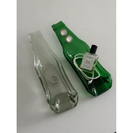 Shinymomo Creative Retro Style Flat Glass Bottle Storage Ornaments ins Style Ashtray Beer Bottle Tra