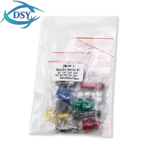 45PCS 20PCS JML06 Variable Trimmer Capacitor Assorted KIT Adjustable Capacitors Set 5pF 10pF 20pF 30