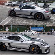 Porsche 718 GT4 Car Stickers Garland 911 Calman Personalized Sports Decorative Stickers Under Body S