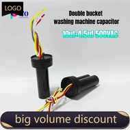 10uf+4.5 UF 500VAC Double Drum Washing Machine Capacitor CBB60 Washing+Dehydration Dual Capacitor