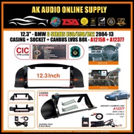 BMW 3 Series E60/E90/E92 ( CIC ) 2004 -2013 Android Player 12.3" Inch Casing+Socket+Canbus LVDS Box-