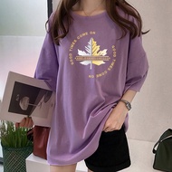 [AMYGO] 2Y033 New M-5XL Loose T shirt Women Plus Size Tshirt Woman Baju T shirt Wanita Murah Clothes