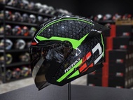 Original Nenki E1 Green Wing Open Face Helmet