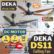 🔥Free Shipping Deka DS11 56” DC MOTOR 7 Speed +7 Speed Remote Control DC Motor Ceiling Fan / Kipas S