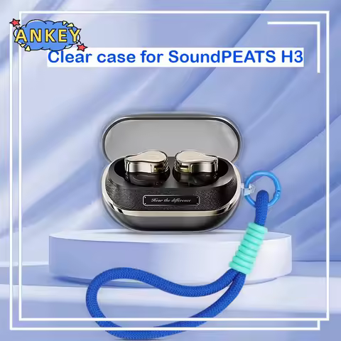 for SoundPEATS H3 Case Protective Transparent Clear TPU Covers Bluetooth Earphone Shell Headphone Po