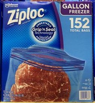美兒小舖COSTCO好市多代購～ZIPLOC 密保諾  冷凍保鮮雙層夾鍊袋 26.8×27.3cm(38入x4盒)