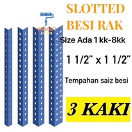 Besi Angle Rak  3 kaki /slotted angle  bar 3’