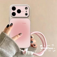 Plated Leather Phone Case For Realme C63 C53 C51 C20 C25 C15 Note 80 50 Narzo N63 N53 20 Luck Pink