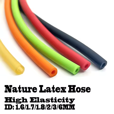 ID 1.6/1.7/1.8/2/3/6 mm Assorted Colors Eco-Friendly High Elasticity Nature Latex Tubing Hose for Sl