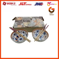 Sr gift box ceramic bowl set japan 2pcs m913 specific style
