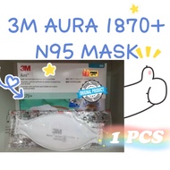 [Ready Stock] 3M AURA 1870 N95 Medical Surgical 1870+ Particulate Respirator NIOSH Health-care Face 