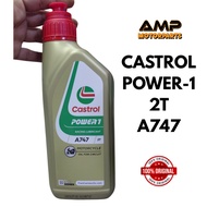 CASTROL POWER 1 2T A747 MINYAK 2T CASTROL A747 ORIGINAL 2T CASTROL AMP