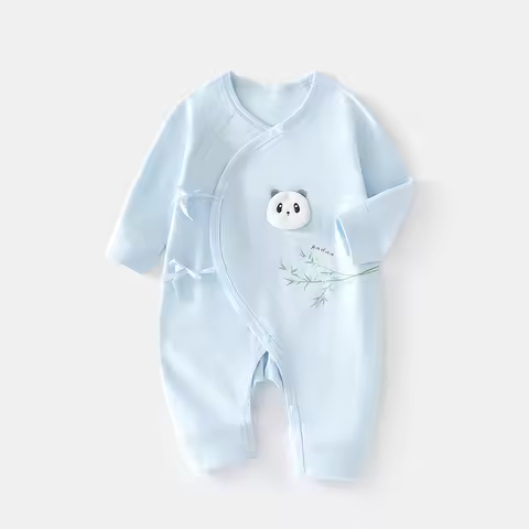 Newborn Jumpsuit Baby Rompers Romper Four Seasons Newborn Gown Romper Panda Baby Pure Cotton Clothes
