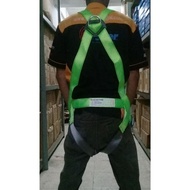 H-LIFT Full body harness Green Double Hook lanyard with shock absorber