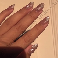 JovyArt | ️ Pearlescent 3D - Handmade Press on Nails | False Nails | Fake nails | Custom press on na