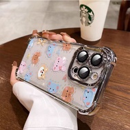 3 in1 Cute  Animal Case For Honor 400 Lite 400 PRO 100 PRO 200 300 PRO 300U Phone Case Soft Anti fal