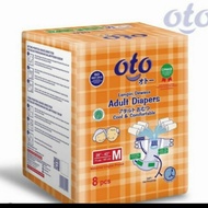 Oto Diapers Adult/Adult Diapers Adhesive model Size M-Fill 8pcs