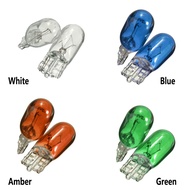10pcs T10 501 W5W T10 bulb HALOGEN BULB LAMP CAPLESS WEDGE PUSH IN SIDE LIGHT NUMBER PLATE