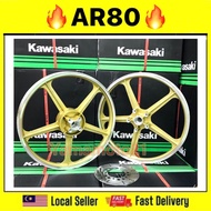 100% Kawasaki JAPAN Ar80 Sport Rim 18 MADE IN JAPAN SPORT 5 BATANG ENKEI 1.4 1.40 Inch ar 80 ex5 rxz gold Cerah