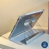 [หมุนตั้งได้❗️] เคสไอแพด หน้าใส-หลังใส Gen10 Gen9 Air5 Air4 Gen8 Gen7 Pro11 Pro12.9 Case หมุนได้ 360