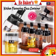 Kitchen Seasoning Glass Container Bottle With Spoon seasoning jar glass seasoning bottle Botol Peras