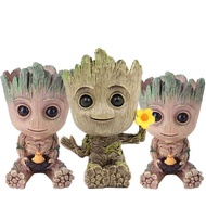 Guardians of the Galaxy Groot Planter Pot Baby Groot Bird-Nest Model Succulent Planter Pot Cute Groot PVC Figure Toy