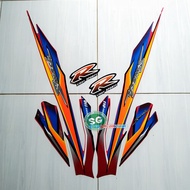 STIKER STRIPING LIS LES BODY SMASH LAMA 2002 2003 WARNA MERAH STANDAR