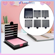 LEMONTRE Sticky Note Stencil, Sticky Note Organizer Note Box Sticky Note Holder Set, Line Drawing Te