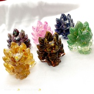 Nine Tails Fox Resin Crystal Home Decor