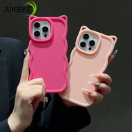 Cat Ears 3D Waves Phone Case For Honor X9D X9C X9B X9A X8D X8C X8B X8A X8 X7D X7C X7B X7A 5G 4G Cove
