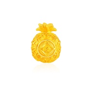 SK Jewellery Prosperity Pineapple 999 Pure Gold Bracelet Charm