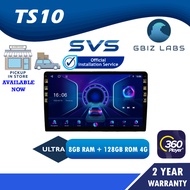 SVS ULTRA SERIES QLED TS10S 8GB RAM + 128GB ROM 4G DSP 360 Cam Supported CAR ANDROID PLAYER - 9"/10.