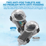 For Insta 360 X5 Invisible Dive Case Housing Waterproof (197ft) Underwater Dive Protective Shell for