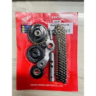TIMING CHAIN + TENSIONER KIT COMBO SET COMPLETE HONDA EX5 HP / DREAM / EX5 CLASS 1 CLASS1